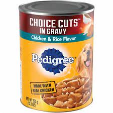 PEDIGREE CHOICE CUTS IN GRAVY CHICKEN AND RICE 13.2 OZ