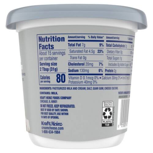 PHILADELPHIA ORIGINAL CREAM CHEESE 16 OZ
