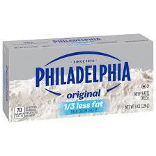PHILADELPHIA REDUCED FAT CREAM CHEESE 8 OZ BRICK #ROCK VALUE-ORDER BY THURSDAY EVENING AUG 19  ARRIVING AUG 27  FOR DELIVERY#