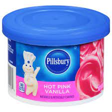 PILLSBURY HOT PINK VANILLA FROSTING 10 OZ