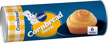 PILLSBURY CORNBREAD SWIRLS 6CT 11 OZ #ROCK VALUE-ORDER BY THURSDAY EVENING NOV 14 ARRIVING NOV 19  FOR DELIVERY#