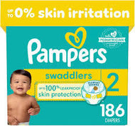 PAMPERS SWADDLERS DIAPERS SIZE 2 186 CT #ROCK VALUE PRODUCT ORDER BY MONDAY NOV 26 ARRIVING DEC 04 FOR DELIVERY#