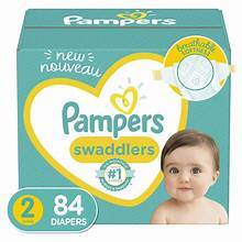 PAMPERS SWADDLERS DIAPERS SIZE 2 84 CT #ROCK VALUE PRODUCT ORDER BY MONDAY NOV 26 ARRIVING DEC 04 FOR DELIVERY#