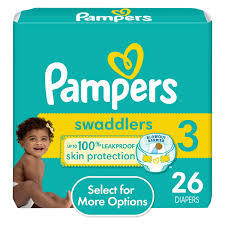 PAMPERS SWADDLERS DIAPERS SIZE 3 26 CT #ROCK VALUE PRODUCT ORDER BY MONDAY NOV 26 ARRIVING DEC 04 FOR DELIVERY#