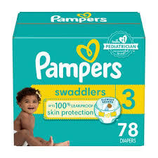 PAMPERS SWADDLERS DIAPERS SIZE 3 78 CT #ROCK VALUE PRODUCT ORDER BY MONDAY NOV 26 ARRIVING DEC 04 FOR DELIVERY#