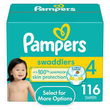 PAMPERS SWADDLERS DIAPERS SIZE 4 116 CT #ROCK VALUE PRODUCT ORDER BY MONDAY NOV 26 ARRIVING DEC 04 FOR DELIVERY#