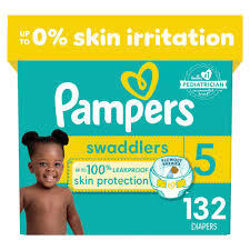 PAMPERS SWADDLERS DIAPERS SIZE 5 132 CT #ROCK VALUE PRODUCT ORDER BY MONDAY NOV 26 ARRIVING DEC 04 FOR DELIVERY#