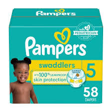 PAMPERS SWADDLERS DIAPERS SIZE 5 58 CT #ROCK VALUE PRODUCT ORDER BY MONDAY NOV 26 ARRIVING DEC 04 FOR DELIVERY#