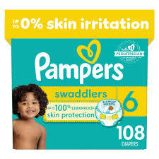 PAMPERS SWADDLERS DIAPERS SIZE 6 108 CT #ROCK VALUE PRODUCT ORDER BY MONDAY NOV 26 ARRIVING DEC 04 FOR DELIVERY#