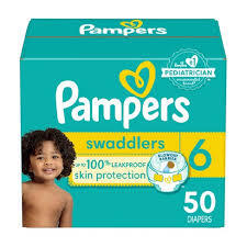 PAMPERS SWADDLERS DIAPERS SIZE 6 50 CT #ROCK VALUE PRODUCT ORDER BY MONDAY NOV 26 ARRIVING DEC 04 FOR DELIVERY#