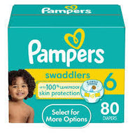 PAMPERS SWADDLERS DIAPERS SIZE 6 80 CT #ROCK VALUE PRODUCT ORDER BY MONDAY NOV 26 ARRIVING DEC 04 FOR DELIVERY#