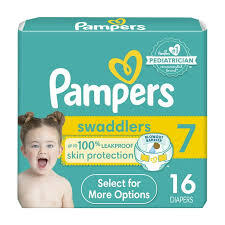 PAMPERS SWADDLERS DIAPERS SIZE 7 16 CT #ROCK VALUE PRODUCT ORDER BY MONDAY NOV 26 ARRIVING DEC 04 FOR DELIVERY#