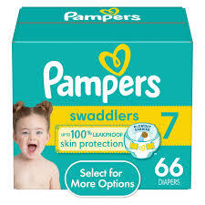 PAMPERS SWADDLERS DIAPERS SIZE 7 66 CT #ROCK VALUE PRODUCT ORDER BY MONDAY NOV 26 ARRIVING DEC 04 FOR DELIVERY#