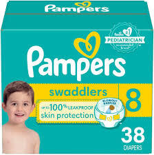 PAMPERS SWADDLERS DIAPERS SIZE 8 38 CT #ROCK VALUE PRODUCT ORDER BY MONDAY NOV 26 ARRIVING DEC 04 FOR DELIVERY#