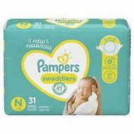 PAMPERS SWADDLERS DIAPERS SIZE NEWBORN 31 CT #ROCK VALUE PRODUCT ORDER BY MONDAY NOV 26 ARRIVING DEC 04 FOR DELIVERY#