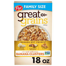 POST GREAT GRAINS BANANA NUT CRUNCH 18 OZ