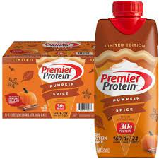 PREMIER PROTEIN 30G HIGH PROTEIN SHAKE, PUMPKIN SPICE(11 FL OZ, 15 PK) #ROCK VALUE-ORDER BY  MONDAY EVENING NOV 19 ARRIVING NOV 27   FOR DELIVERY#