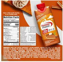 PREMIER PROTEIN 30G HIGH PROTEIN SHAKE, PUMPKIN SPICE(11 FL OZ, 15 PK) #ROCK VALUE-ORDER BY  MONDAY EVENING NOV 19 ARRIVING NOV 27   FOR DELIVERY#