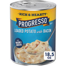 PROGRESSO LOADED POTATO BACON SOUP RICH & HEARTY CANNED SOUP 18.5 OZ