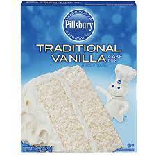 Pillsbury Traditional Vanilla Cake Mix 15.25 oz