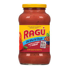 RAGU OLD WORLD STYLE TRADITIONAL SAUCE 23.9 OZ MEAT FLAVORED