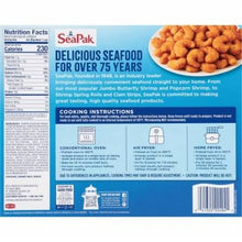 SEAPAK OVEN CRISPY POPCORN SHRIMP 25 OZ