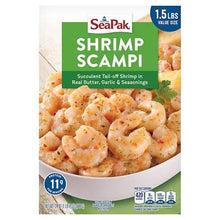 SEAPAK SHRIMP SCAMPI TAIL OFF SHRIMP IN BUTTER GARLIC AND SEASONINGS 1.5 LBS