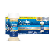 SIMILAC 360 TOTAL CARE READY TO FEED BABY FORMULA 2 OZ 12 PACK
