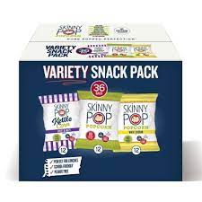 SKINNYPOP POPCORN VARIETY SNACK PACK BAGS .5 OZ 36 CT #ROCK VALUE-ORDER BY TUESDAY EVENING NOV 25 ARRIVING DEC 03 FOR DELIVERY#