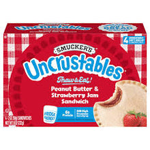 SMUCKERS UNCRUSTABLES PEANUT BUTTER & STRAWBERRY JAM SANDWICH 4PK 8OZ