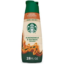 STARBUCKS CARAMEL MACCHIATO ALMONDMILK AND OATMILK CREAMER 28 OZ