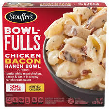 STOUFFERS BOWL FULLS CHICKEN BACON RANCH MEAL 14 OZ # ROCK VALUE PRODUCT. ORDER BY  WEDNESDAY EVENING NOV 14 FOR NOV 19 DELIVERY#