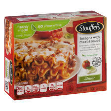 STOUFFERS MEAT AND SAUSCE LASAGNA 10.5 OZ # ROCK VALUE PRODUCT. ORDER BY  WEDNESDAY EVENING NOV 14 FOR NOV 19 DELIVERY#