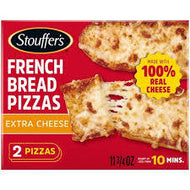 STOUFFERS CHEESE FRENCH BREAD PIZZA 11.75 # ROCK VALUE PRODUCT. ORDER BY  WEDNESDAY EVENING NOV 14 FOR NOV 19 DELIVERY#