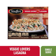 STOUFFERS VEGETABLE PASTA LAYERED LASAGNA 10.5 OZ # ROCK VALUE PRODUCT. ORDER BY  WEDNESDAY EVENING FEB 11 FOR FEB 19 DELIVERY#