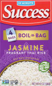 SUCCESS BOIL IN BAG JASMINE RICE AROMATIC AND FRAGRANT 14 OZ 4 CT #ROCK VALUE-ORDER BY  TUESDAY EVENING AUGUST 19 ARRIVING AUGUST 27 FOR DELIVERY#