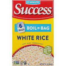 SUCCESS BOIL IN BAG RICE PRECOOKED LONG GRAIN WHITE RICE 21 OZ 6 CT #ROCK VALUE-ORDER BY  TUESDAY EVENING AUGUST 19 ARRIVING AUGUST 27 FOR DELIVERY#