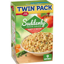 SUDDENLY PASTA SALAD RANCH & BACON PASTA TWIN PACK 15.5 OZ