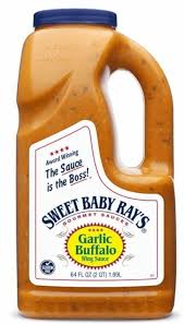 SWEET BABY RAY'S GARLIC BUFFALO WING SAUCE 64 OZ  #ROCK VALUE-ORDER BY  TUESDAY EVENING NOV 25 ARRIVING DEC 03 FOR DELIVERY#