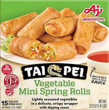 TAI PEI VEGETABLE EGG ROLLS 8CT 24.5 OZ