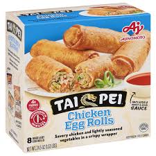 TAI PEI CHICKEN EGG ROLLS 8CT 24.5 OZ