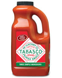 TABASCO HOT SAUCE  64 OZ #ROCK VALUE-ORDER BY  TUESDAY EVENING NOV 25 ARRIVING DEC 03 FOR DELIVERY#