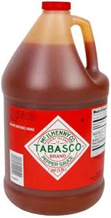 TABASCO RED PEPPER SAUCE 1 GALLON #ROCK VALUE-ORDER BY  TUESDAY EVENING NOV 25 ARRIVING DEC 03 FOR DELIVERY#