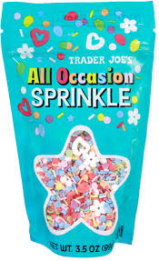 TRADER JOES ALL OCCASION SPRINKLE 3.5 OZ #ROCK VALUE-ORDER BY  TUESDAY EVENING SEP 02  ARRIVING  SEP 10   FOR DELIVERY#