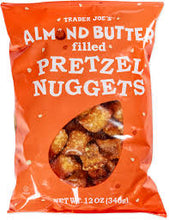 TRADER JOE'S ALMOND BUTTER FILLED PRETZEL NUGGETS 12 OZ #ROCK VALUE-ORDER BY TUESDAY EVENING NOV 25 ARRIVING DEC 03 FOR DELIVERY#