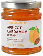 APRICOT CARDAMOM SPREAD 7.57 OZ #ROCK VALUE-ORDER BY  TUESDAY EVENING SEP 30  ARRIVING OCT 08   FOR DELIVERY#