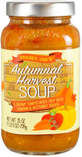 TRADER JOES AUTUMNAL HARVEST SOUP 25 OZ #ROCK VALUE-ORDER BY TUESDAY EVENING NOV 18 ARRIVING NOV 26 FOR DELIVERY#