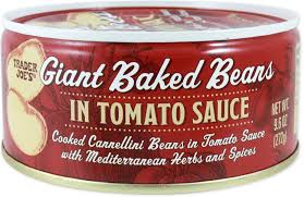 TRADER JOES GIANT BAKED BEANS IN TOMATO SAUCE 9.6 OZ #ROCK VALUE-ORDER BY TUESDAY EVENING AUGUST 19 ARRIVING AUGUST 27 FOR DELIVERY#