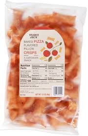 TRADER JOE'S BAKED PIZZA FLAVORED PILLOW CRISPS 3.5 OZ #ROCK VALUE-ORDER BY TUESDAY EVENING NOV 25 ARRIVING DEC 03 FOR DELIVERY#