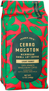 TRADER JOE'S CERRO MOGOTON NICARAGUA SMALL LOT COFFEE 12 OZ #ROCK VALUE-ORDER BY  TUESDAY EVENING JULY 15 ARRIVING JULY 23   FOR DELIVERY#